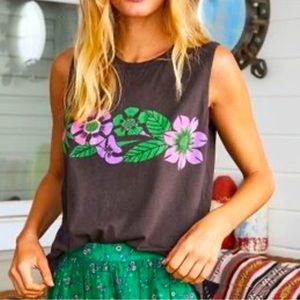 Xirena True Tank Top. Malibu Nights flower print